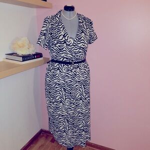 ASOS CURVE Zebra Print Dress